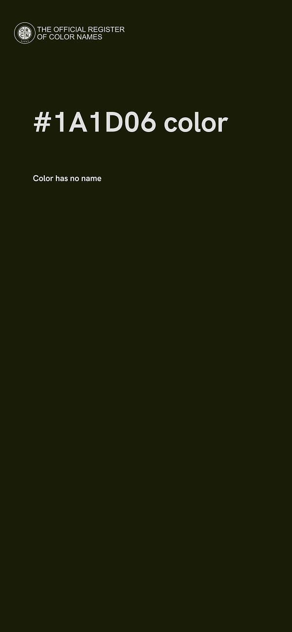 #1A1D06 color image