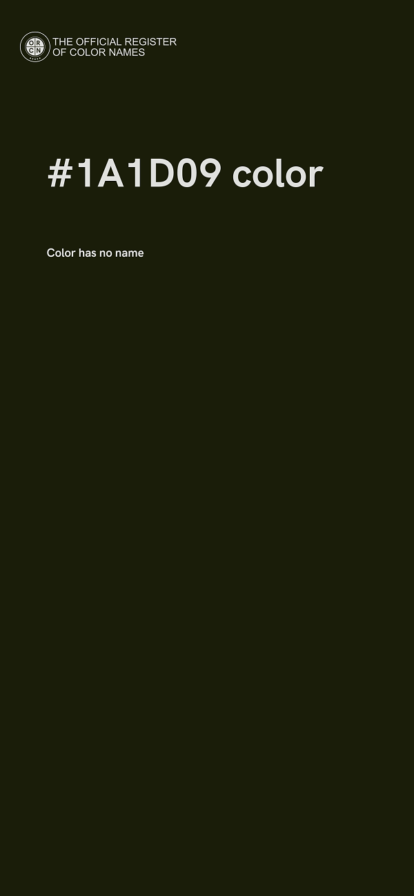 #1A1D09 color image