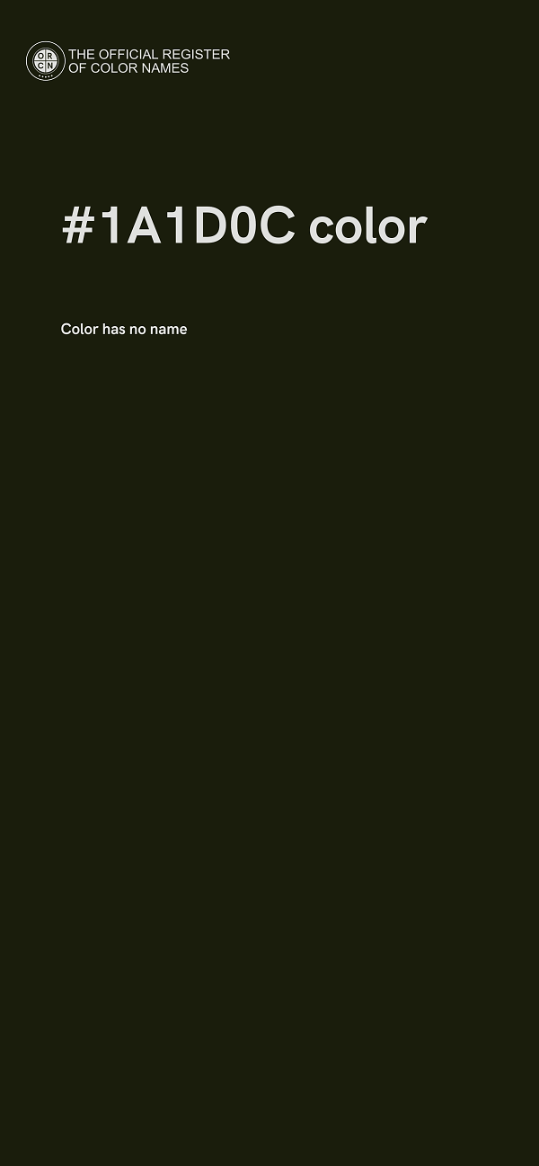 #1A1D0C color image