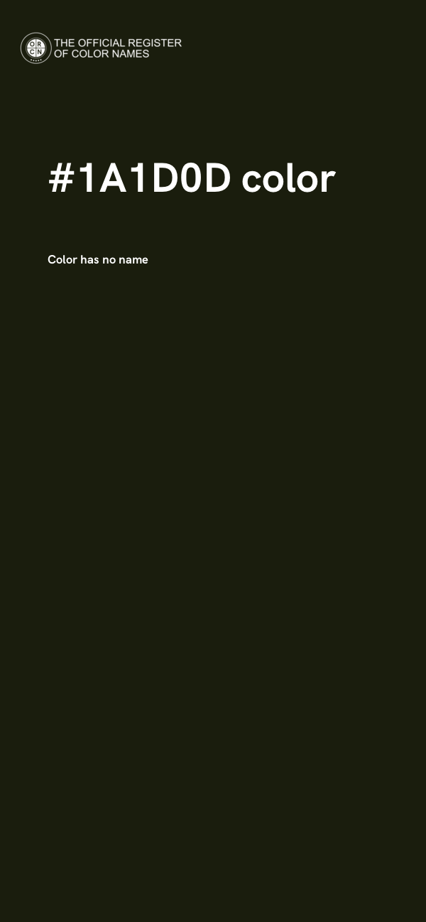 #1A1D0D color image