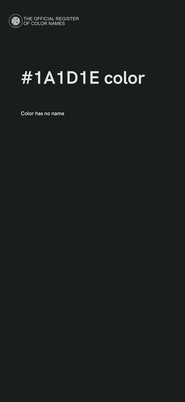 #1A1D1E color image