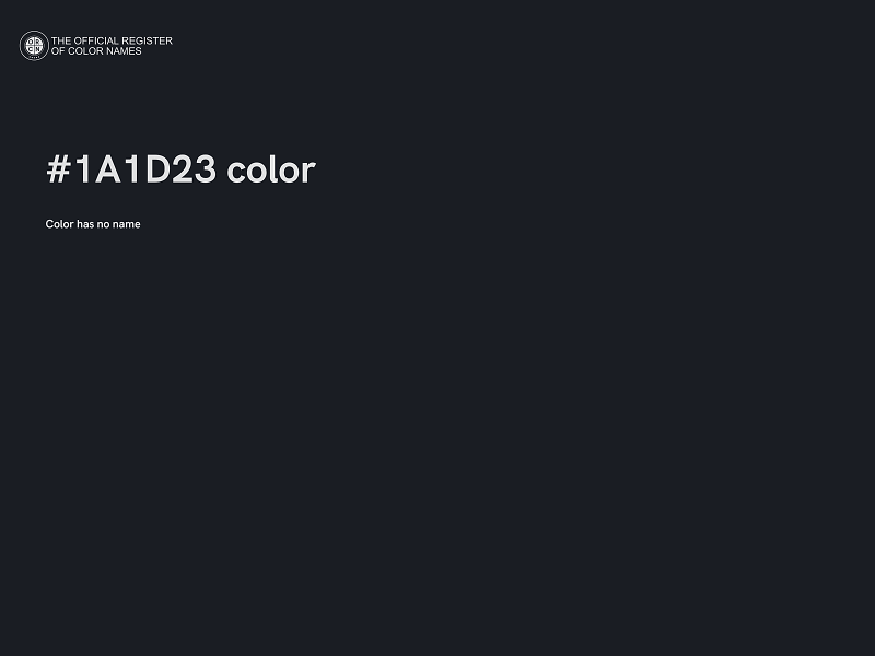 #1A1D23 color image