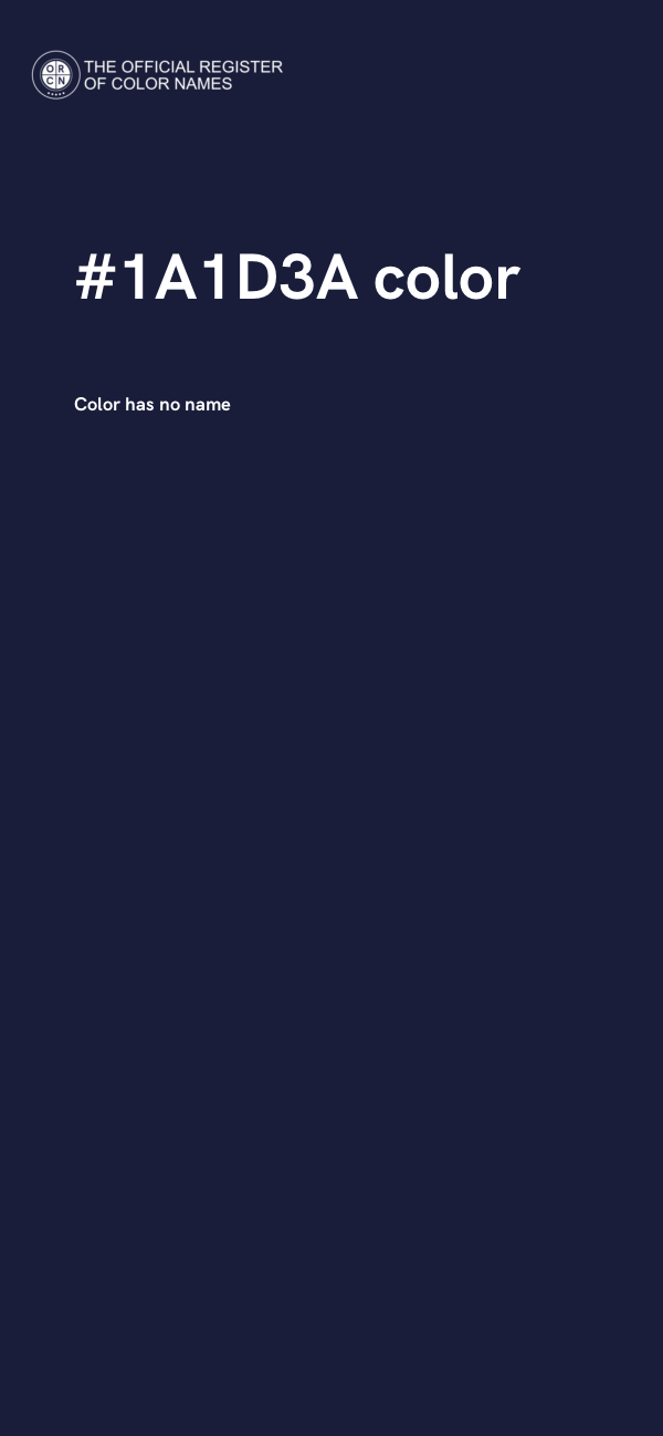 #1A1D3A color image