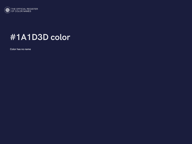 #1A1D3D color image