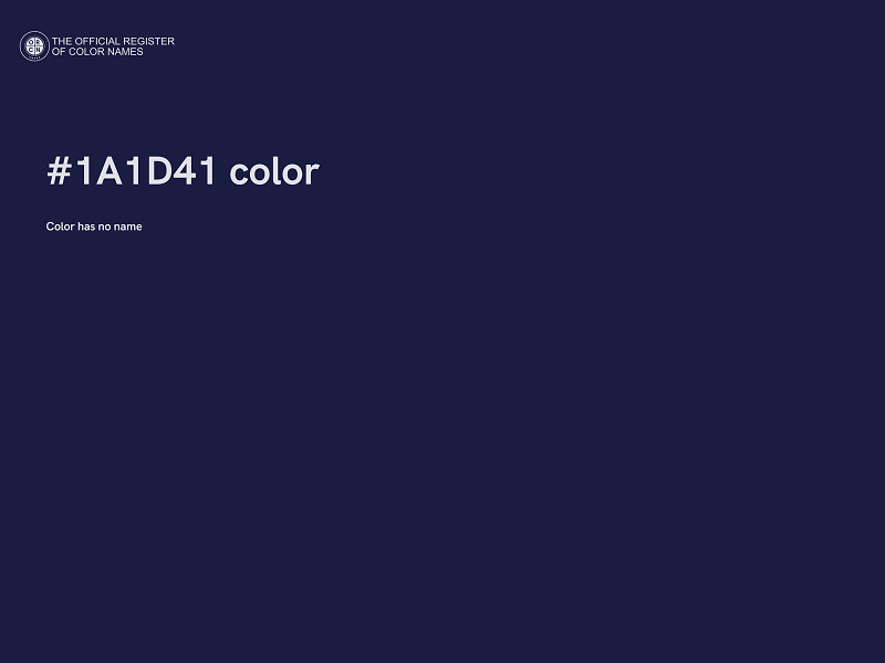 #1A1D41 color image