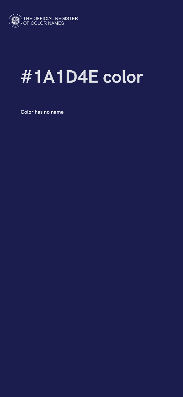 #1A1D4E color image