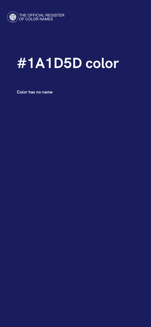 #1A1D5D color image