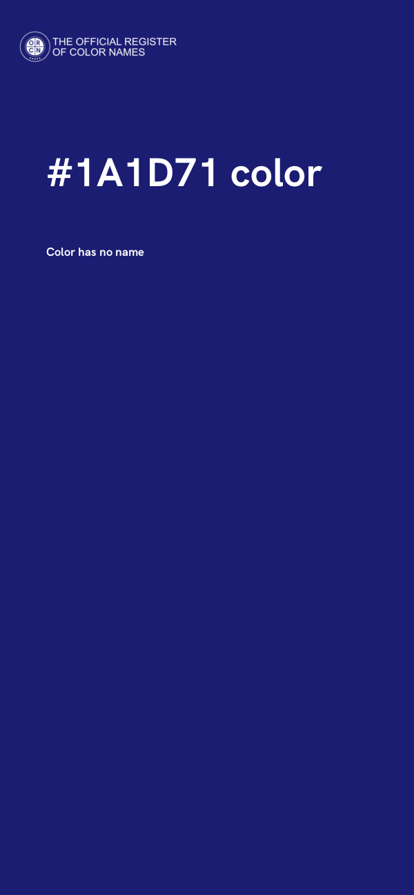 #1A1D71 color image