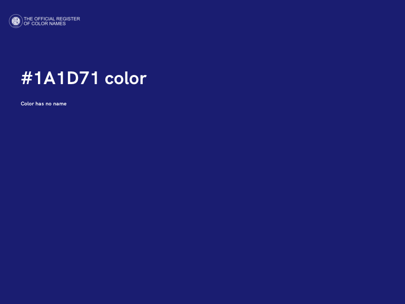 #1A1D71 color image