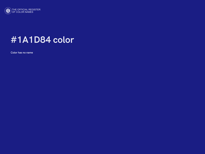 #1A1D84 color image