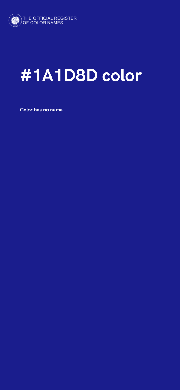 #1A1D8D color image