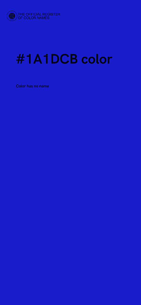 #1A1DCB color image