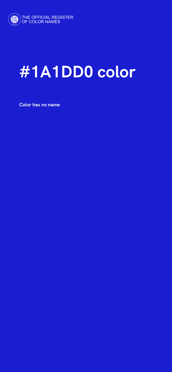 #1A1DD0 color image