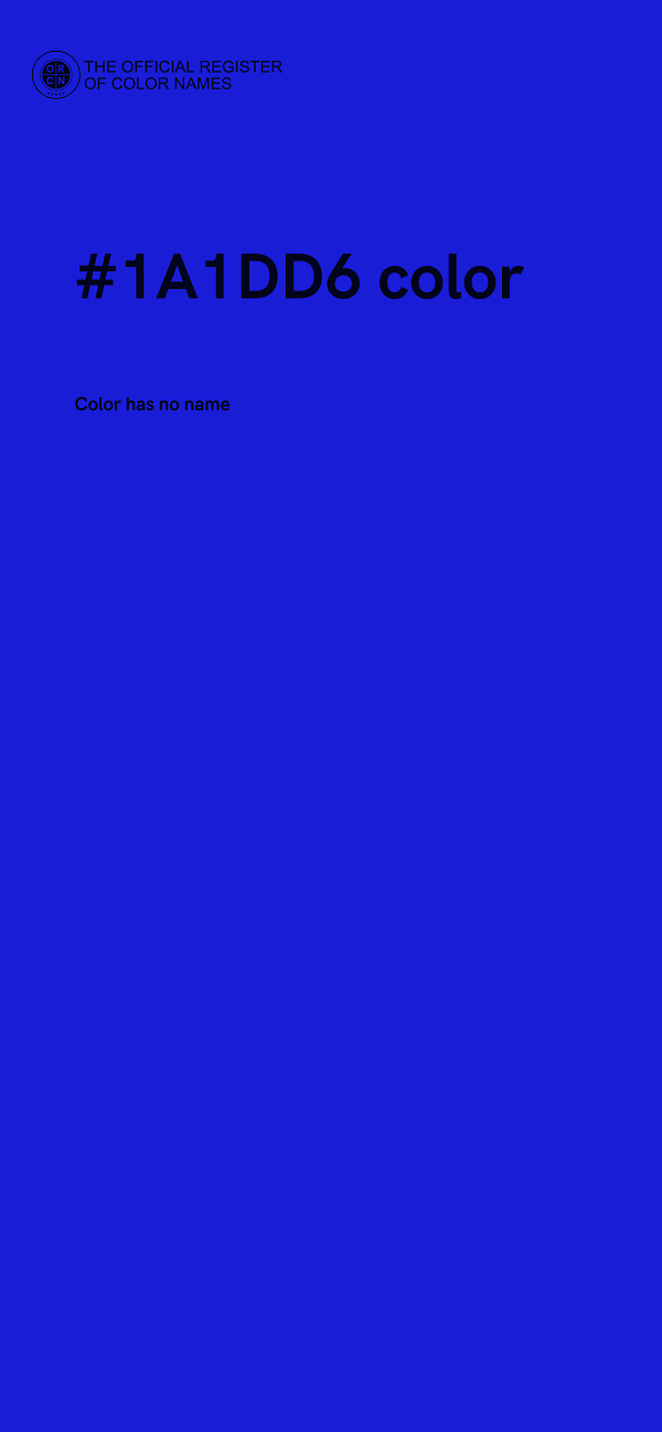 #1A1DD6 color image