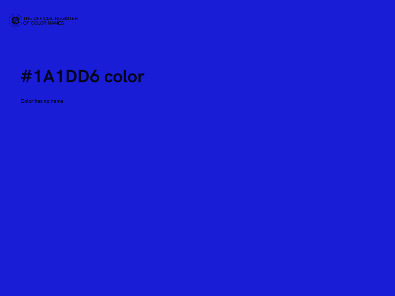 #1A1DD6 color image