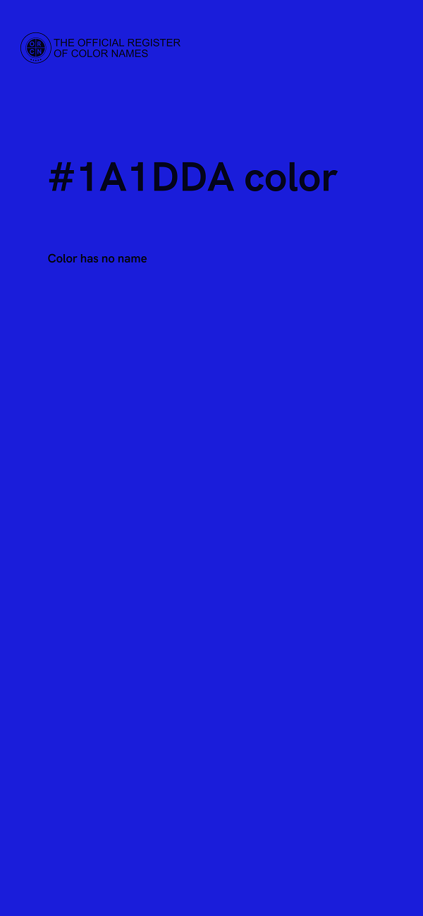 #1A1DDA color image