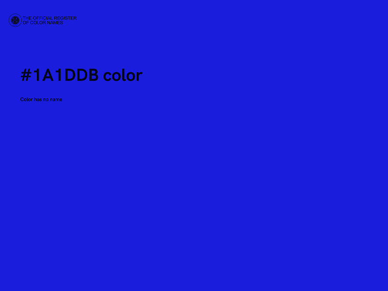 #1A1DDB color image