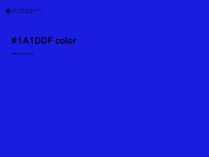 #1A1DDF color image