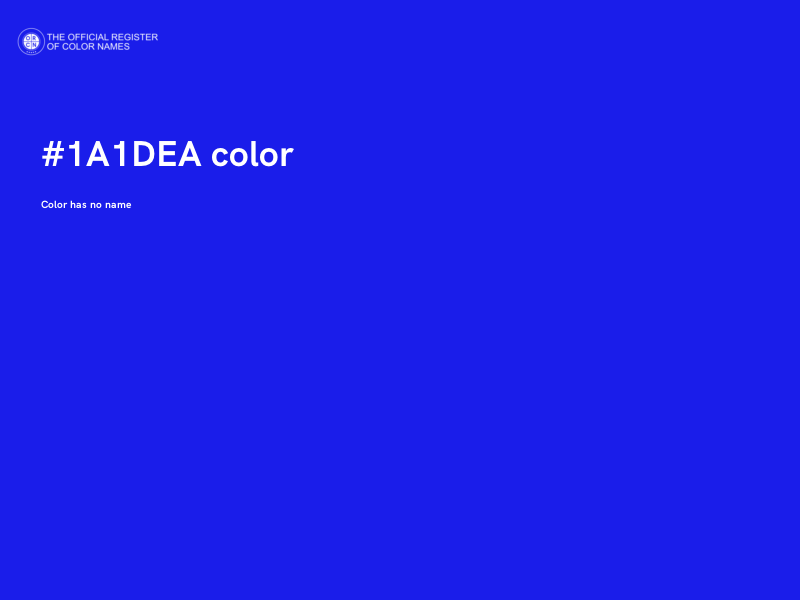 #1A1DEA color image