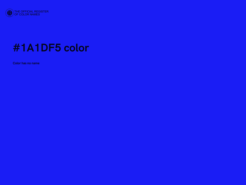 #1A1DF5 color image