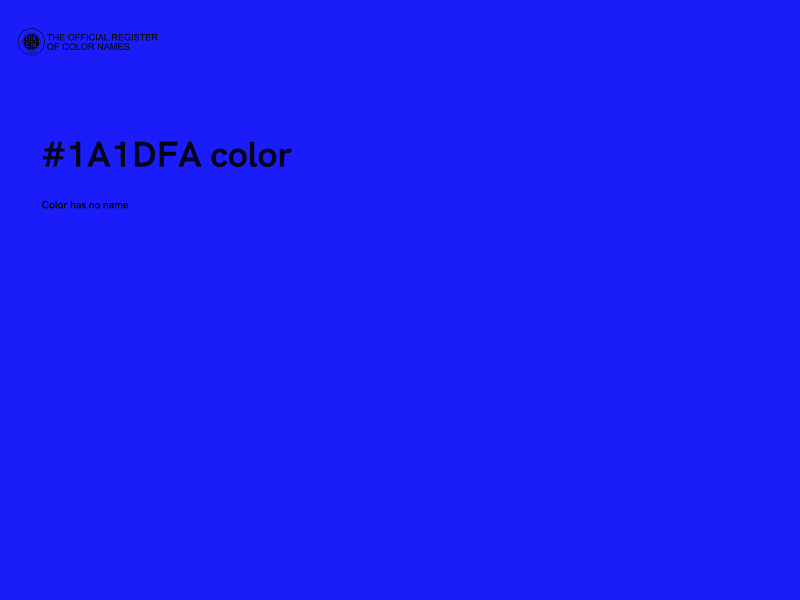#1A1DFA color image