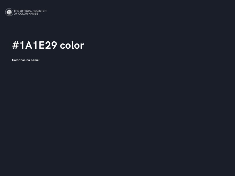 #1A1E29 color image