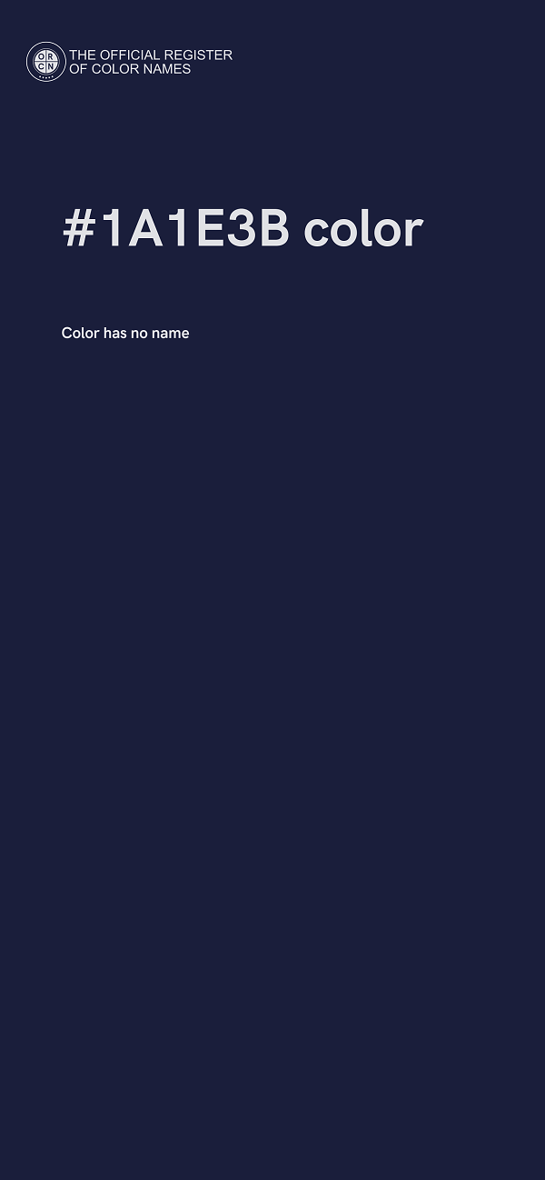 #1A1E3B color image