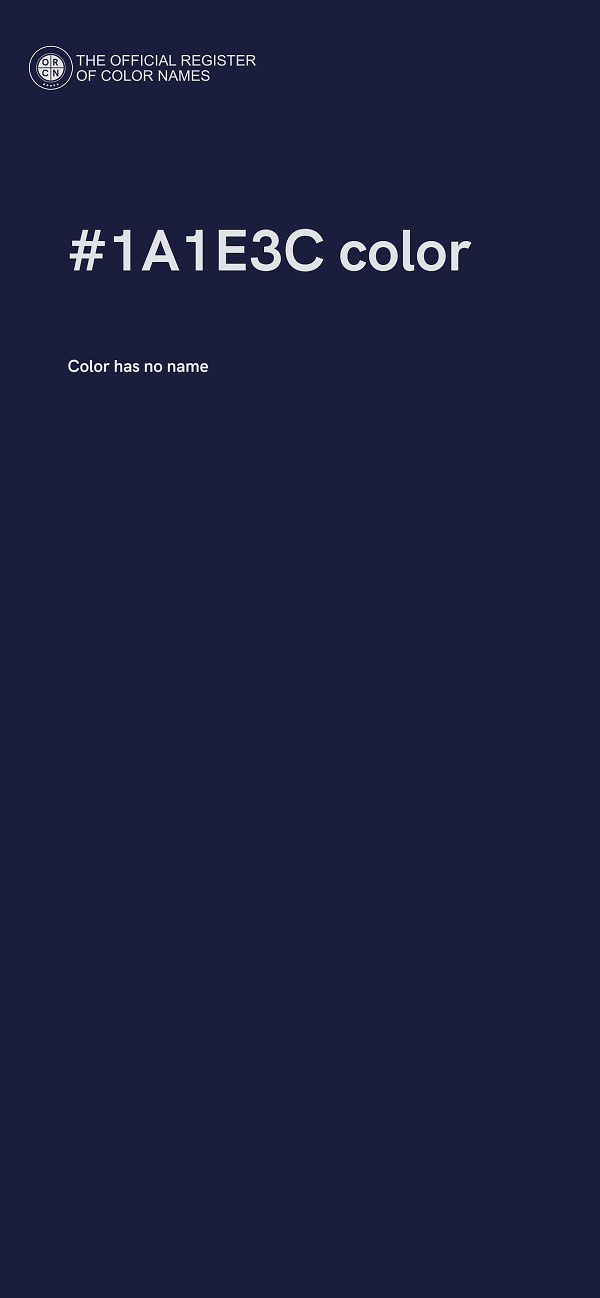 #1A1E3C color image