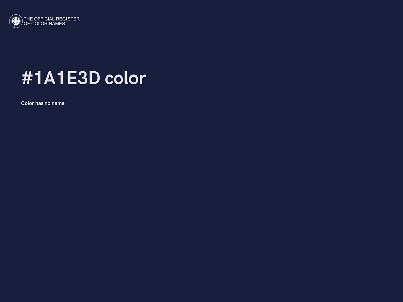 #1A1E3D color image