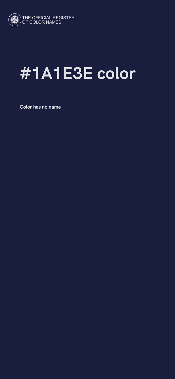 #1A1E3E color image