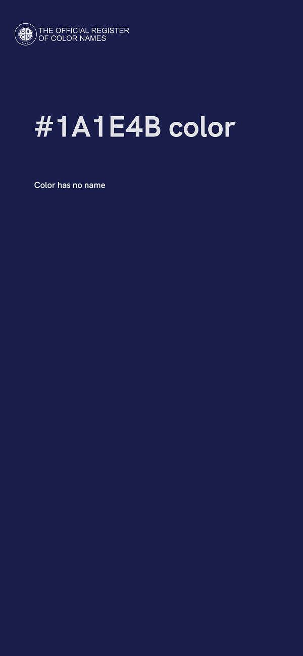 #1A1E4B color image