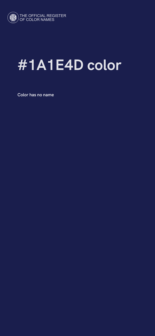 #1A1E4D color image