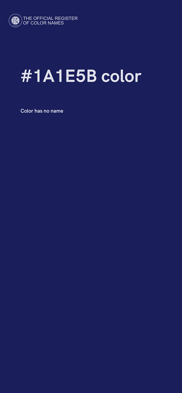 #1A1E5B color image