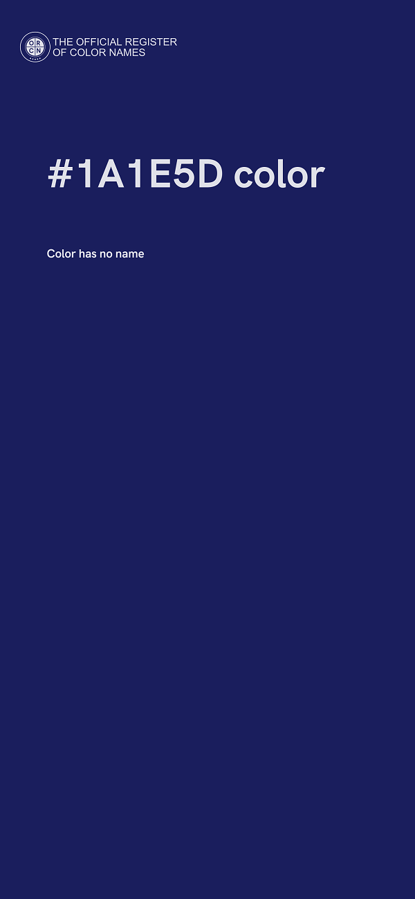 #1A1E5D color image