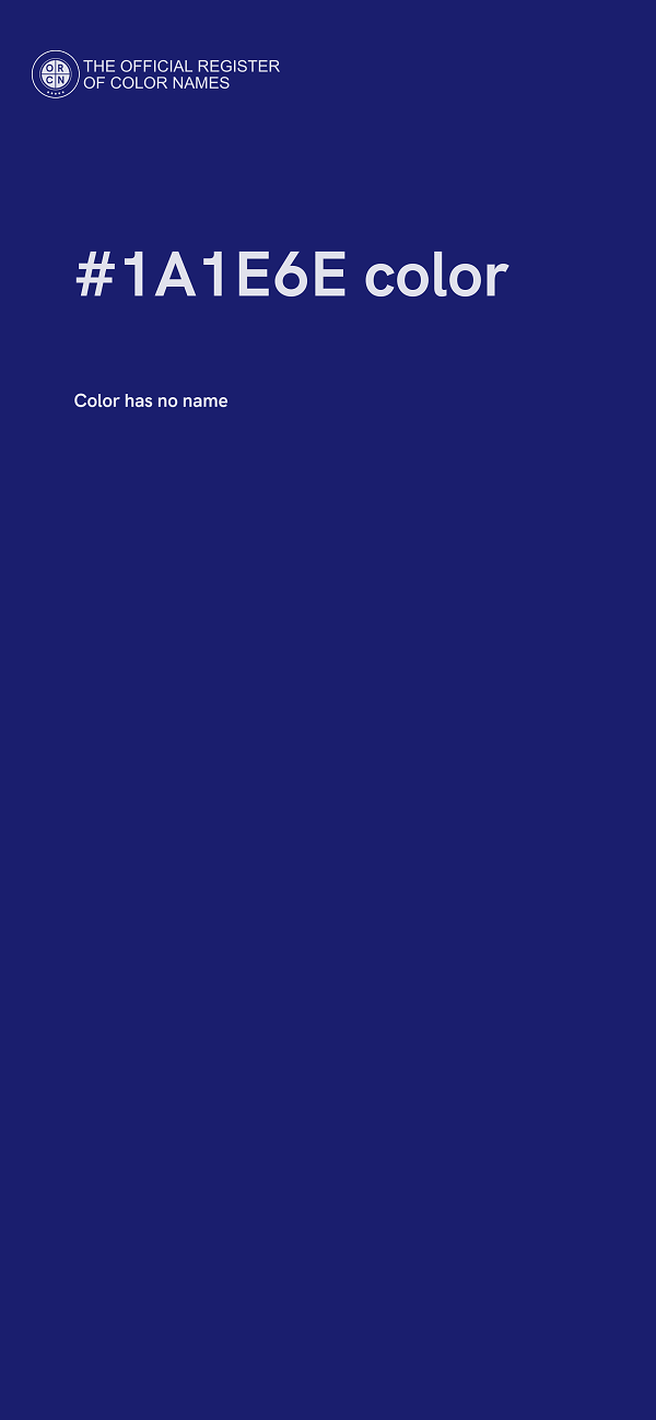 #1A1E6E color image