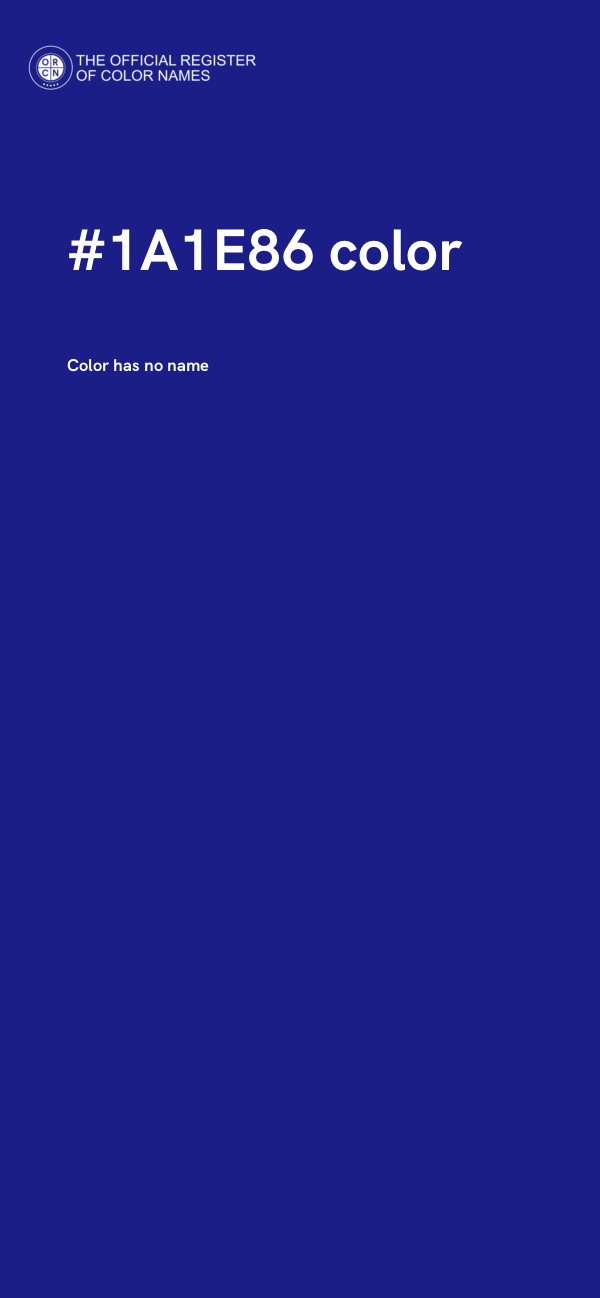 #1A1E86 color image