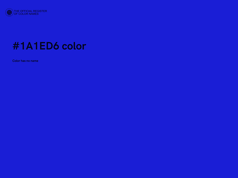 #1A1ED6 color image