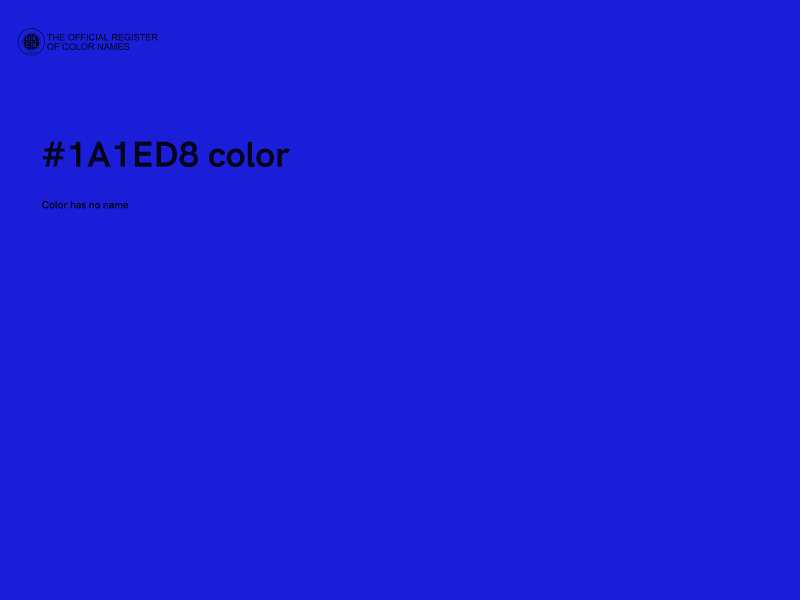 #1A1ED8 color image