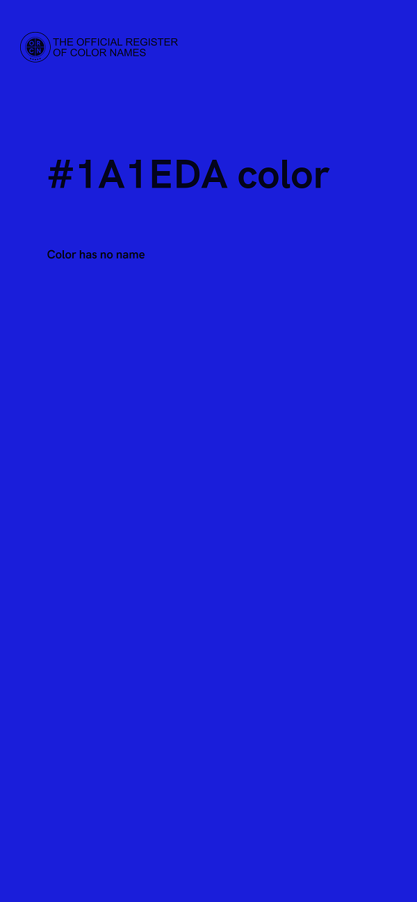 #1A1EDA color image