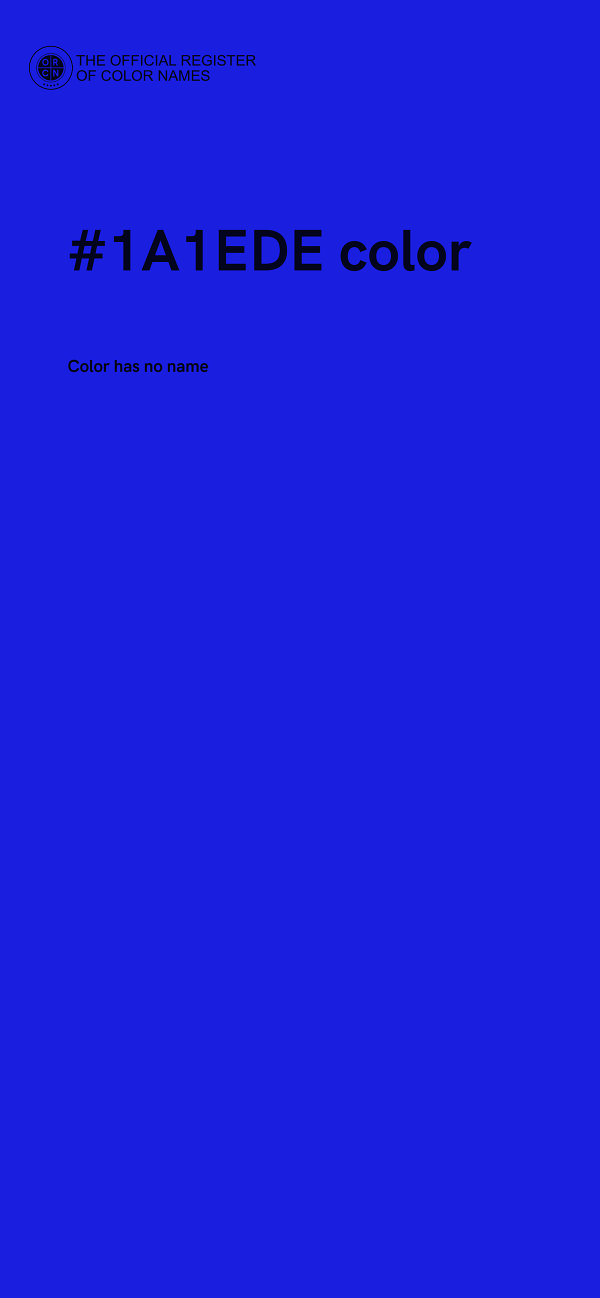 #1A1EDE color image
