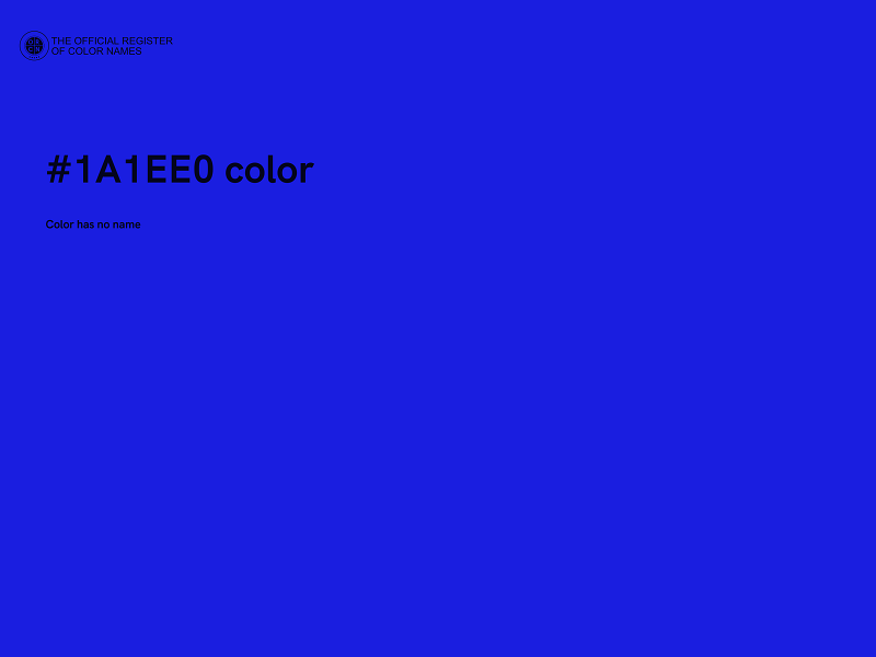 #1A1EE0 color image