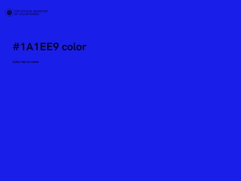 #1A1EE9 color image