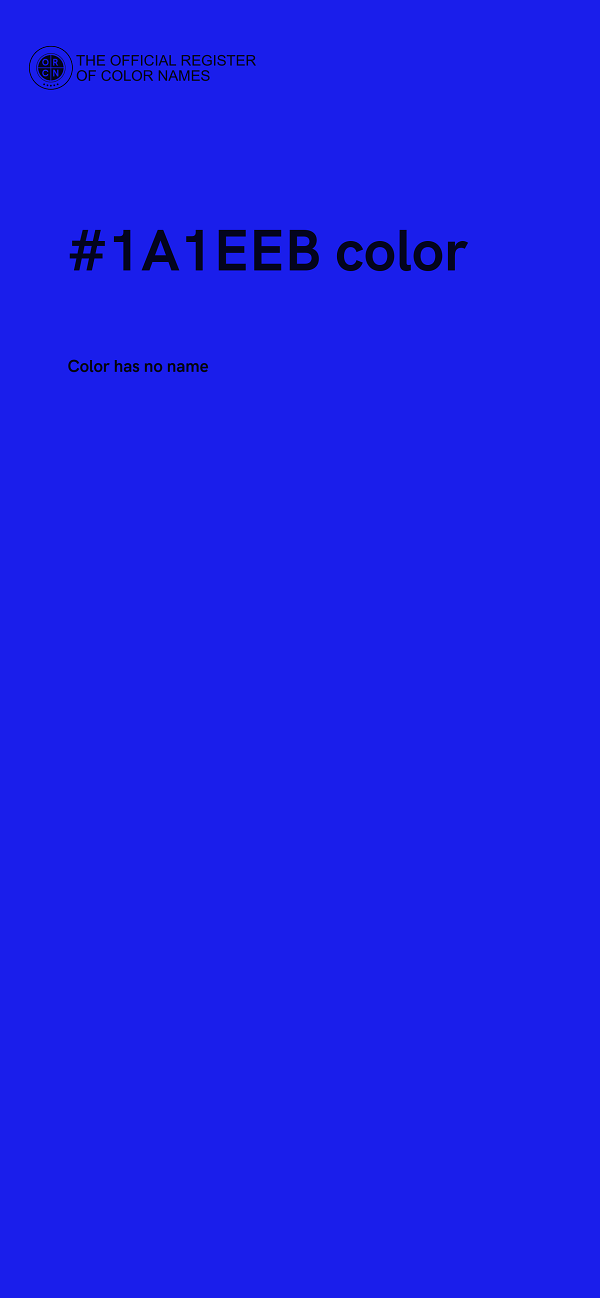 #1A1EEB color image