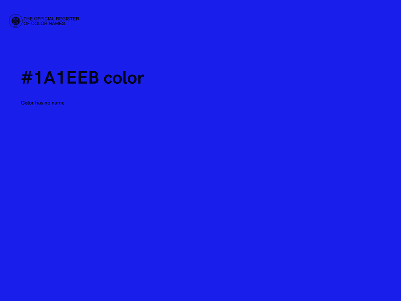 #1A1EEB color image
