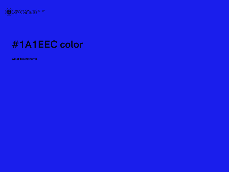#1A1EEC color image