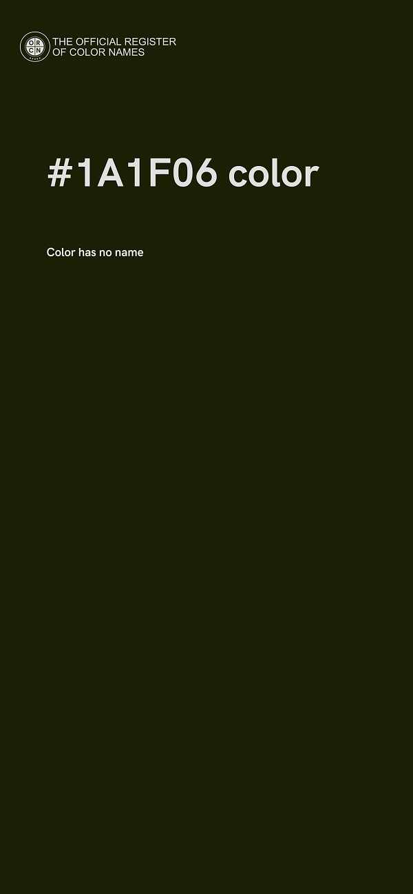 #1A1F06 color image