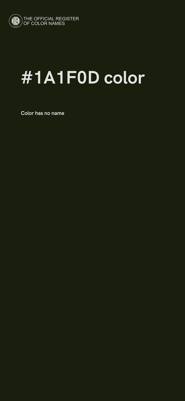 #1A1F0D color image