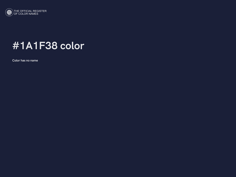 #1A1F38 color image