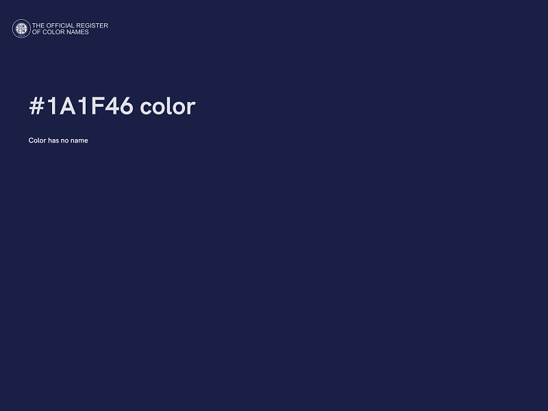 #1A1F46 color image