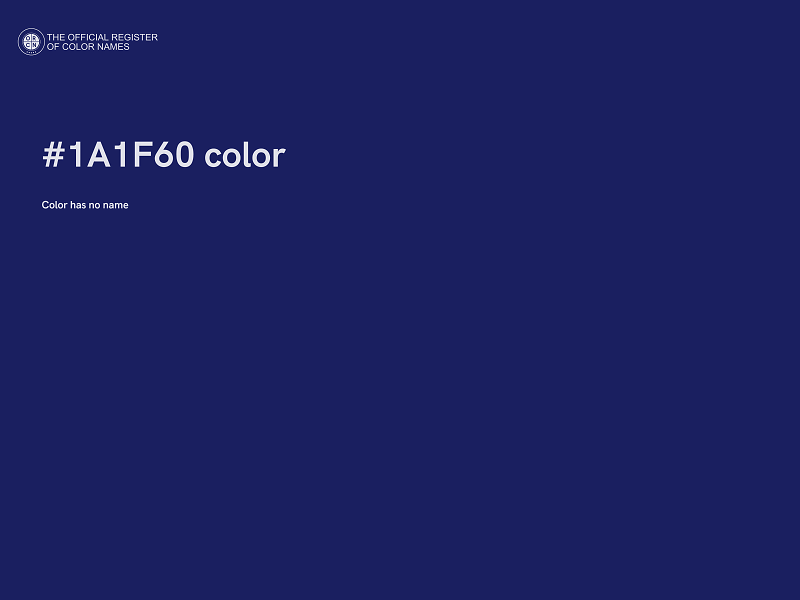 #1A1F60 color image